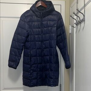 Women's Navy Puffer Jacket